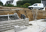 Réalisation des fondations à La Haye-Saint-Sylvestre